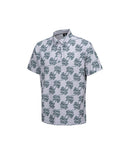 Men's Logo Pattern Short T-Shirt - Gray