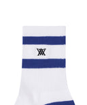 Men's Double-Block Crew Socks - Royal Blue