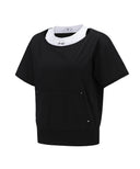Women Layered  Detail Shirt - Black