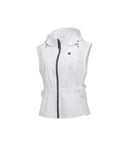 Women's Waist Shirring Hoody Vest - Off  White