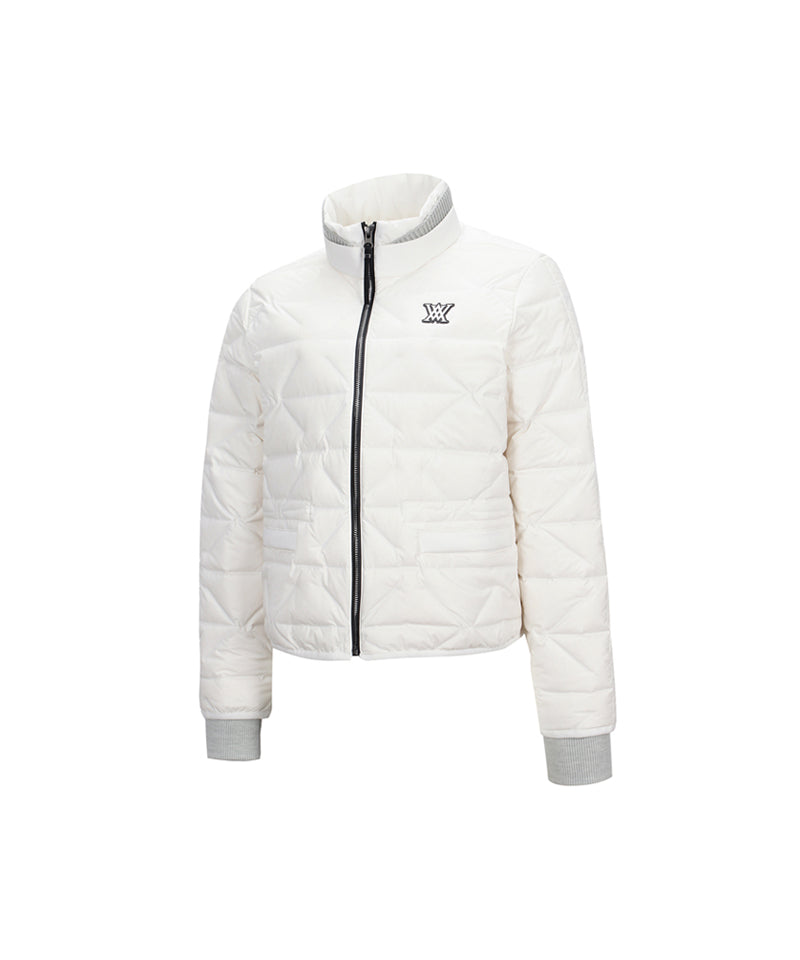 ANEW Golf Women's  Square Tube Down Jacket - Ivory