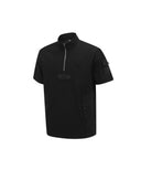ANEW GOLF Men's SM Half Zip Short T-Shirt - Black