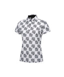 Women's Logo Pattern Short T-Shirt - White