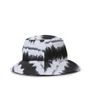 Men's Wave Tie Dye Bucket Hat - Black