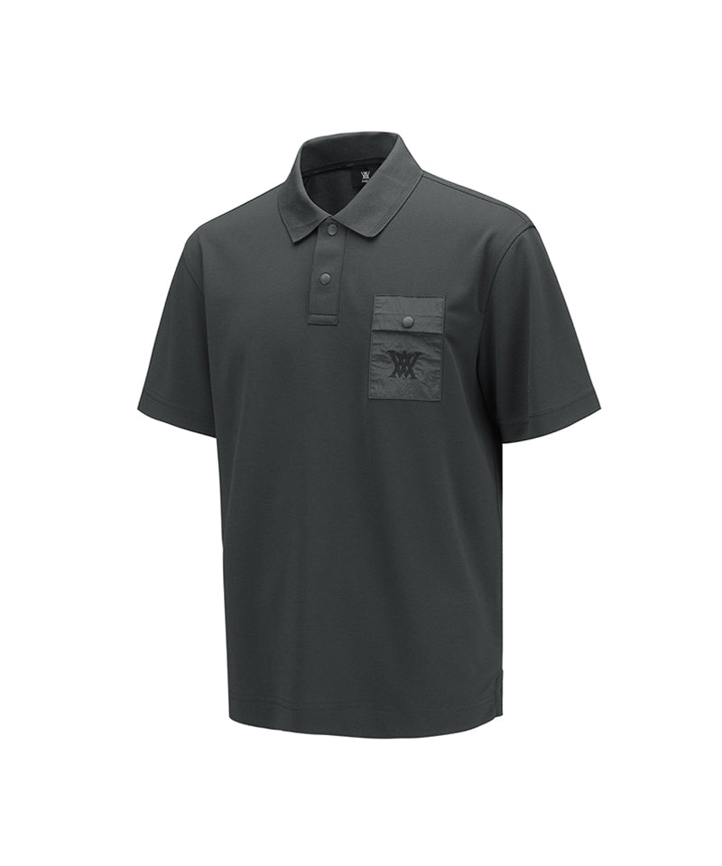 Men's Pocket Detail Short T-Shirt - D/Gray – Anew Golf USA