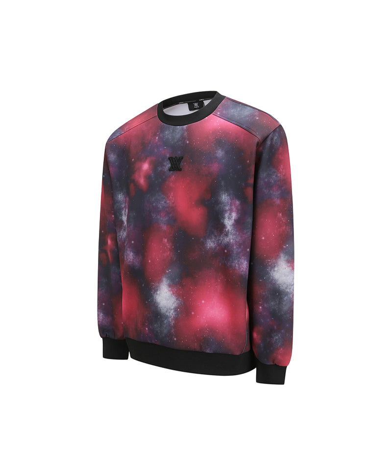 Anew Golf Men's SP Galaxy Pattern Sweatshirt - Red