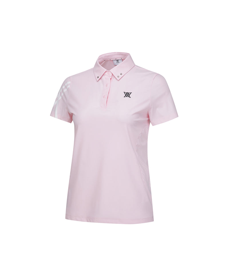ANEW Golf Women's SM Logo Point Short T-Shirt - Light Pink