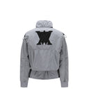 Women's Shirring Point MA-1 Jacket - Gray