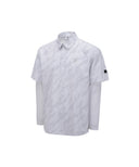 Anew Golf Men's SP Layered Pattern Long T-Shirt - White