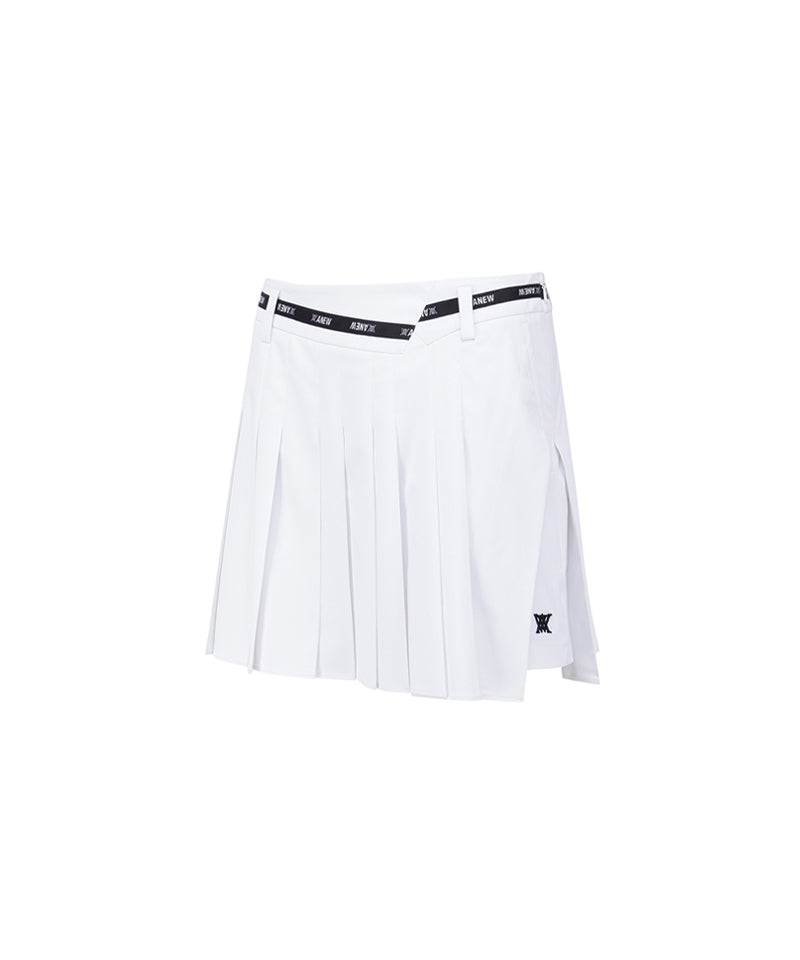 Anew Golf Women's SM Incision Pleated Half Pants - White