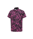 ANEW GOLF Men's SM Tropical Pattern Short T-Shirt - Hot Pink