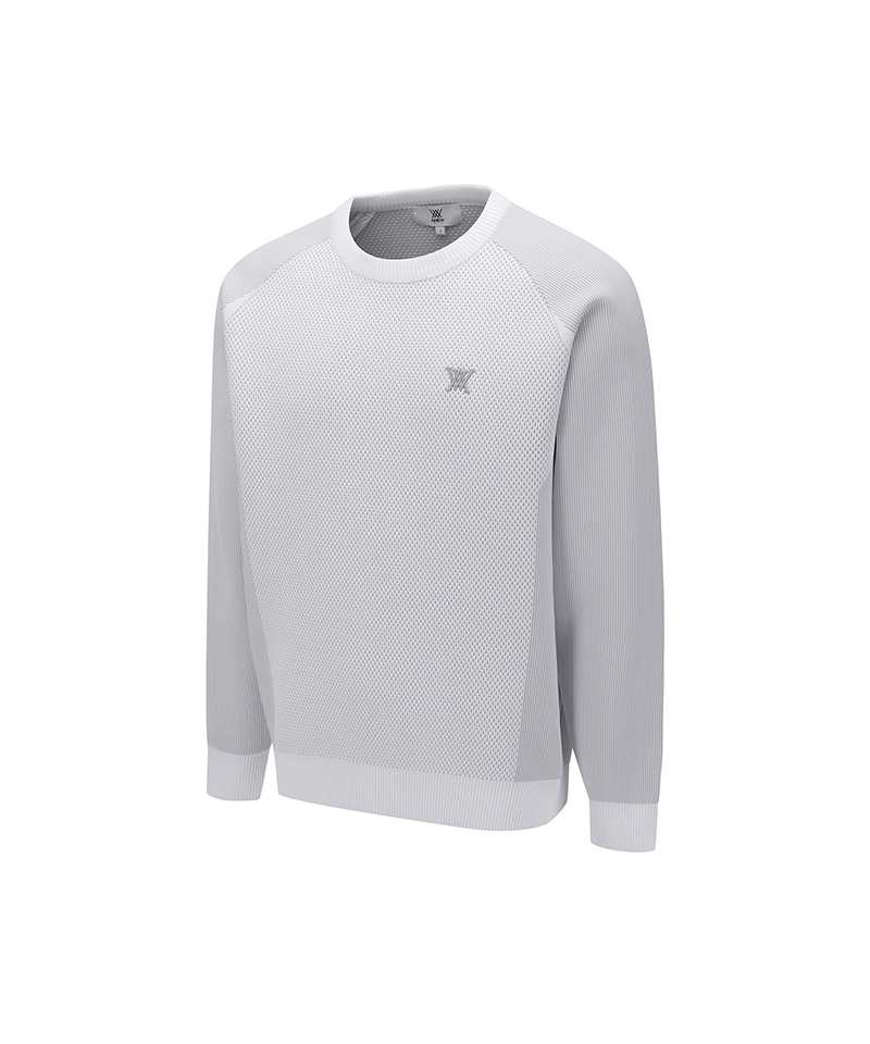 Men's FA Raglan Sleeve Sweater - Light Grey