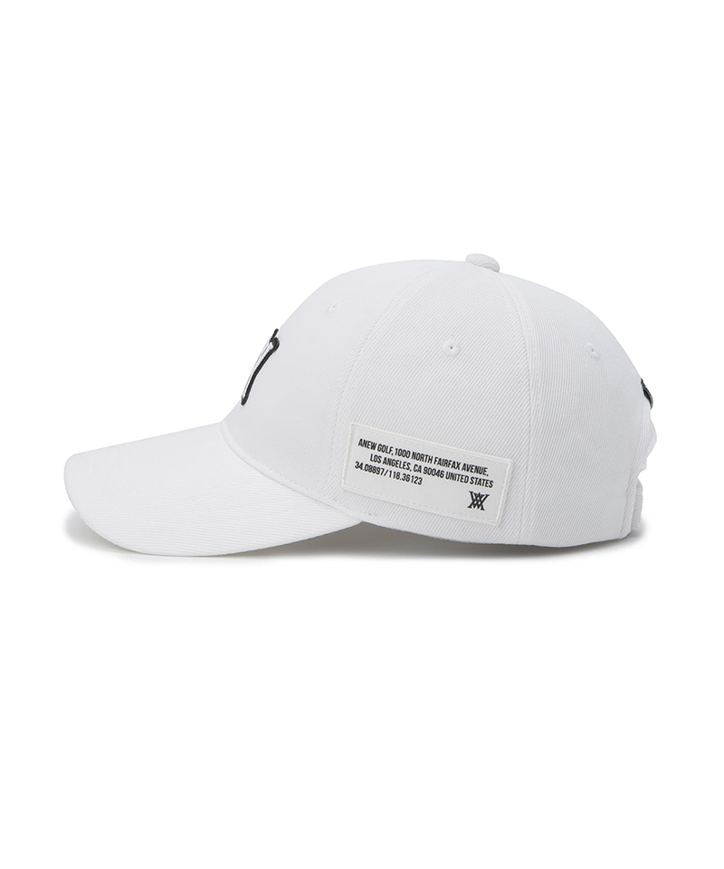 Unisex Cotton Ball Cap - White