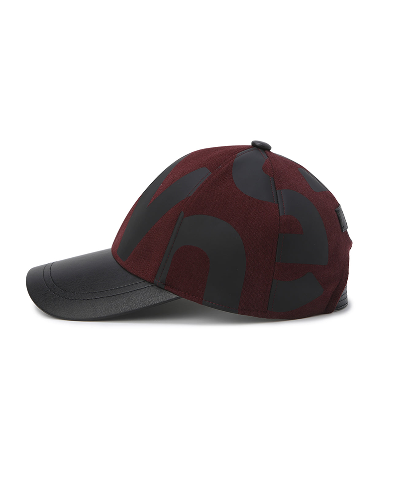 Unisex Big Wording Cap - Burgunday