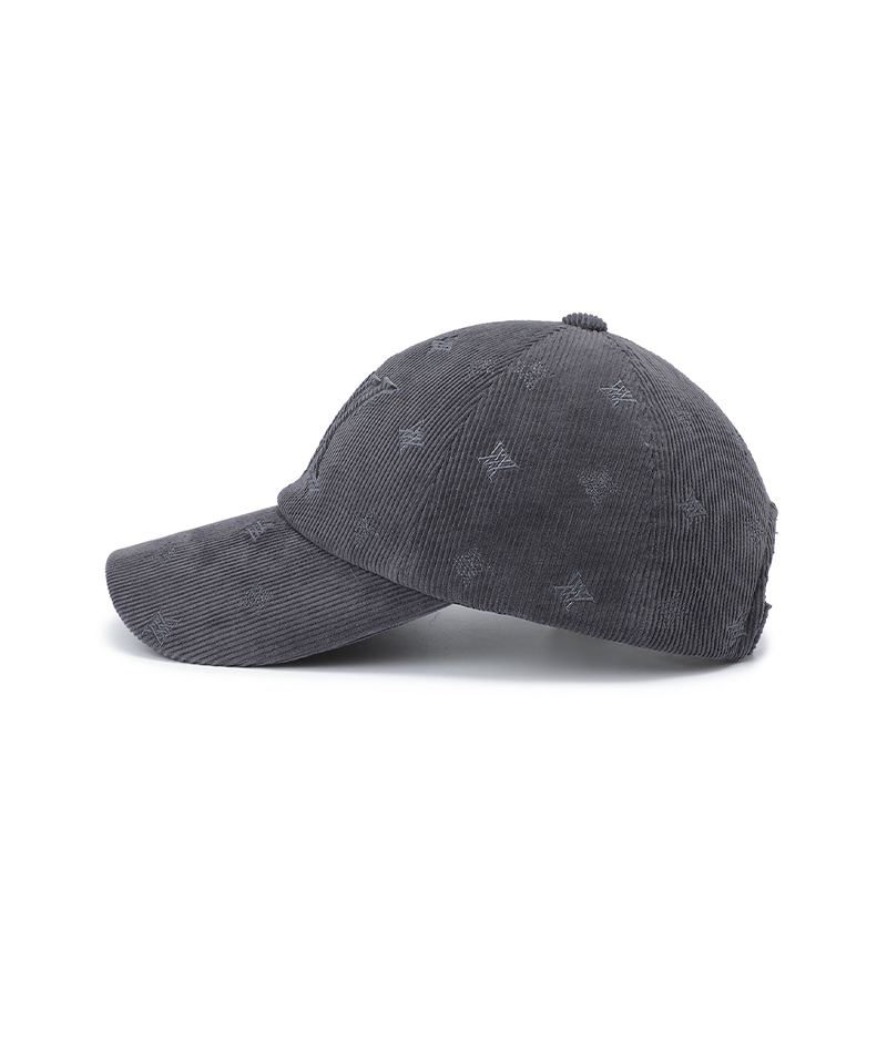 Unisex Corduroy Cap - Dark Grey