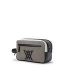 Uni Logo Intaglio Pouch - Beige