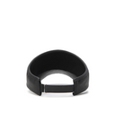 Women's Leather Like Visor - Black