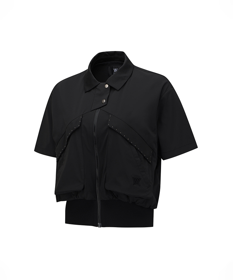 Women's FA Essential Short Sleeve Jacket - Black – Anew Golf USA Women's FA Essential Short Sleeve Jacket - Black – Anew Golf USA