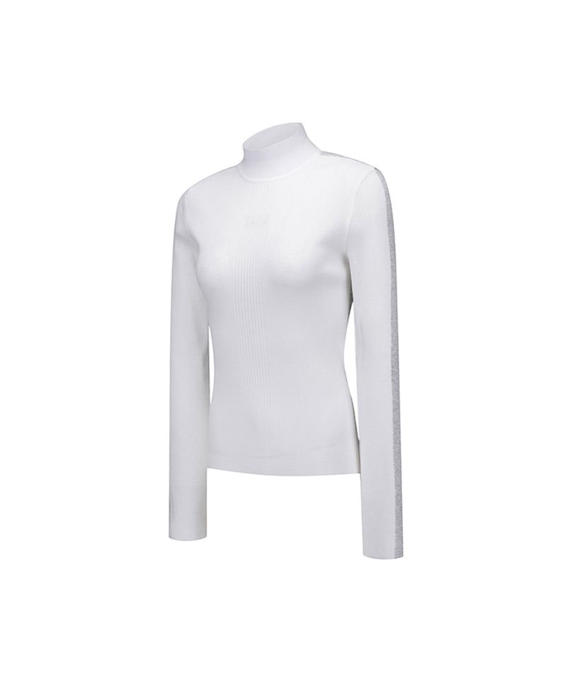 Women's FA Mock Neck Sweater - White