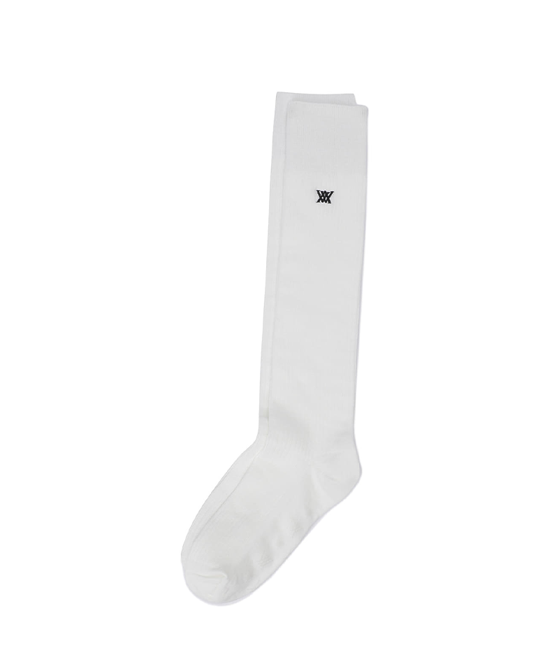 Women's Logo Point Knee Socks - Off White