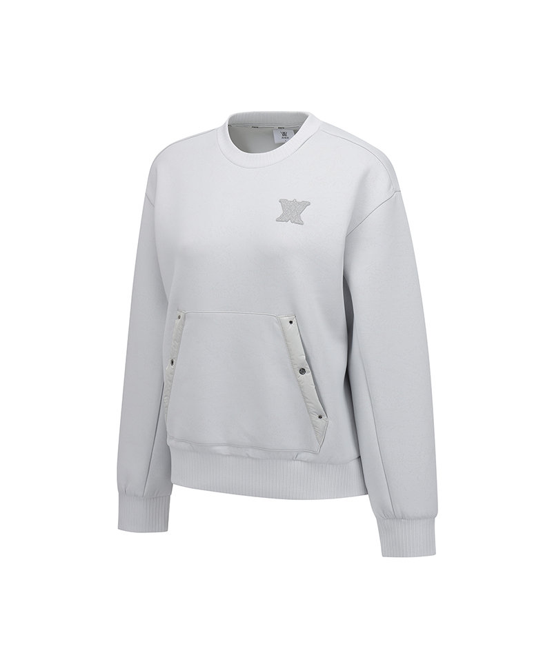 Women's FA Pocket Sweatshirt - Light Grey
