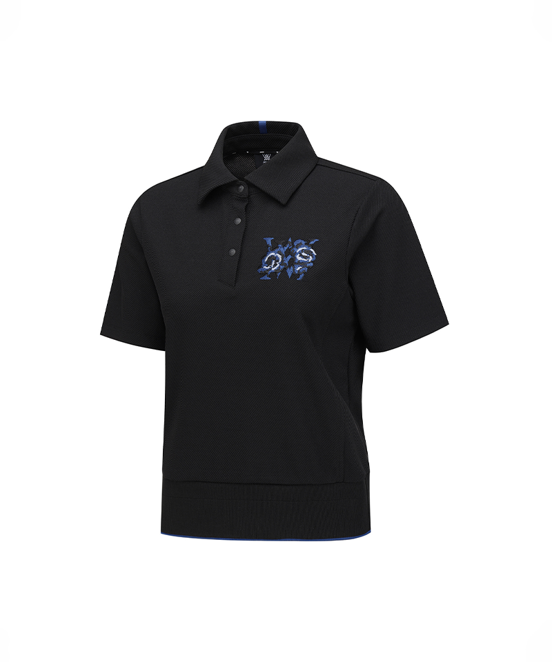 Women's FA Blouson Short T-Shirt - Black