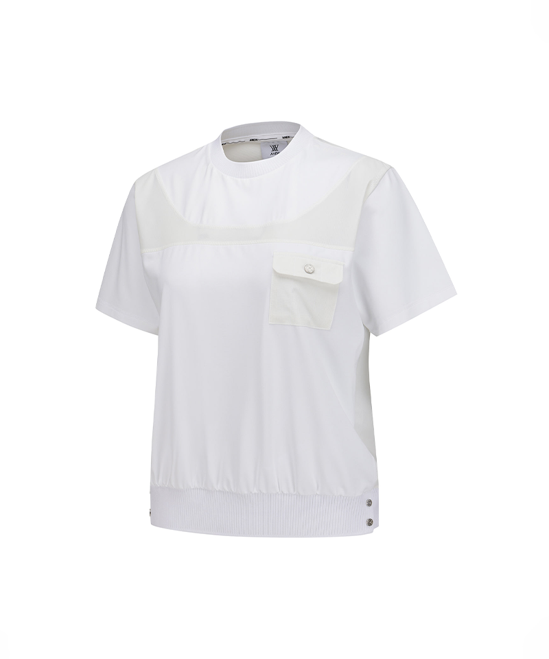 Women's FA Hybrid Round Short T-Shirt - White