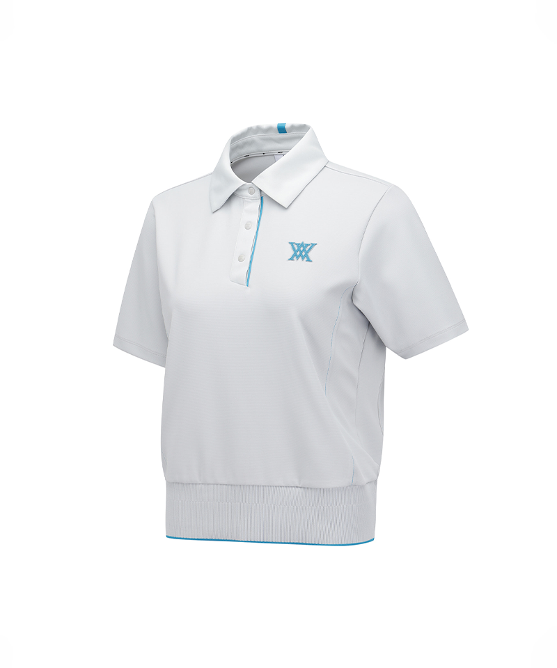 Women's FA Blouson Short T-Shirt - Light Grey