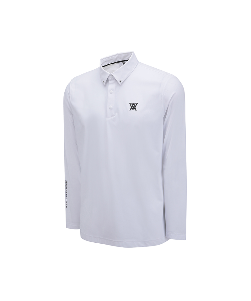 Men's SM Back Air Dot Long T-Shirt - White
