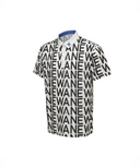 Men's SM Logo Pattern Short T-Shirt - Cream