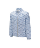 Men WI Logo Pattern Padded Jacket - Royal Blue