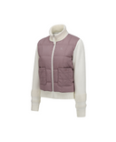 Women's WI Hybrid High Neck Down Jacket - Dark Pink