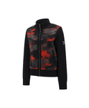 Women's WI Brushstroke Windproof Knit Cardigan - Red