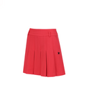 Women's WI Brushed Fleece Pleated Skirt - Red
