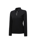 Women's WI Brushed Fleece Long T-Shirt - Black