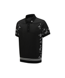 Men's Paisley Short Sleeve Sweater - Black