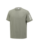 Men's Solid Round Short Sleeve T-Shirt - Light Khaki