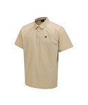 Men's Back Logo Point T-Shirt - Beige