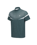 Men's Mock Neck Short Sleeve T-Shirt - Dark Green