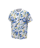 Men's Abstract Pattern Crewneck T-Shirt - White