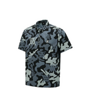 Men's Camo Pattern Short T-Shirt - Black
