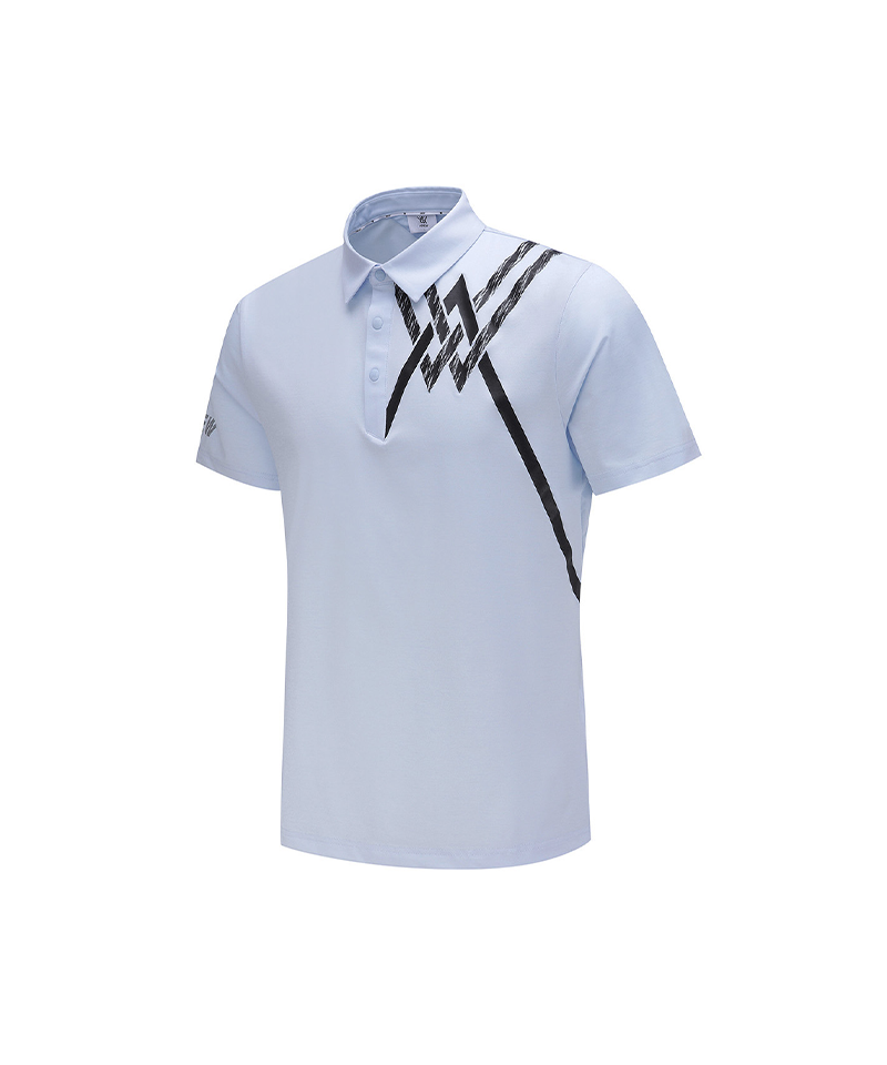 Signature] Men's Logo Point Short T-Shirt - Light Blue – Anew Golf USA