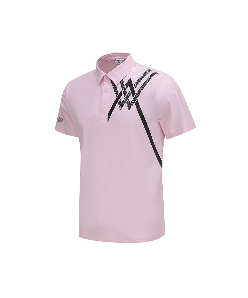Signature] Men's Logo Point Short T-Shirt - Light Pink – Anew Golf USA