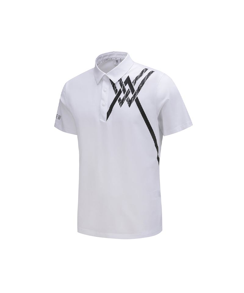 Signature] Men's Logo Point Short T-Shirt - White – Anew Golf USA
