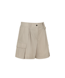 Women's Wide Out Pocket Half Pants - Beige