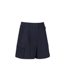 Women's Wide Out Pocket Half Pants - Navy