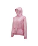 Women's Mid Length Hooded Jacket - Pink
