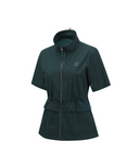 Women's Mid Length Hight Neck Jacket - Dark Green