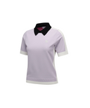 Women's Contrast Collar Sweater - Lavender