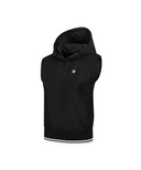 Women's Hooded Knit Vest - Black